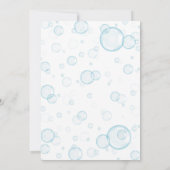 Invitation au Baby shower de canard en caoutchouc (Dos)