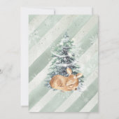 Invitation au Baby shower de cerfs d'animaux des b (Dos)