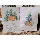 Invitation au Baby shower de cerfs d'animaux des b