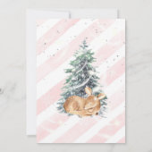 Invitation au Baby shower de cerfs d'animaux des b (Dos)