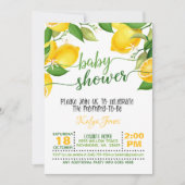 Invitation au Baby shower de citron (Devant)