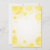 Invitation au Baby shower de citron botanique (Dos)