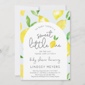 Invitation au Baby shower de citron | Douche Citru (Devant)