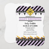 Invitation au Baby shower de construction de prête (Devant / Derrière)