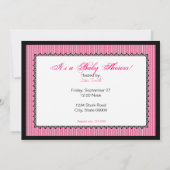 Invitation au Baby shower de détection des chevaux (Dos)