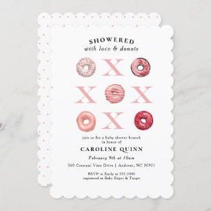 Invitation au Baby shower de Donut XOXO