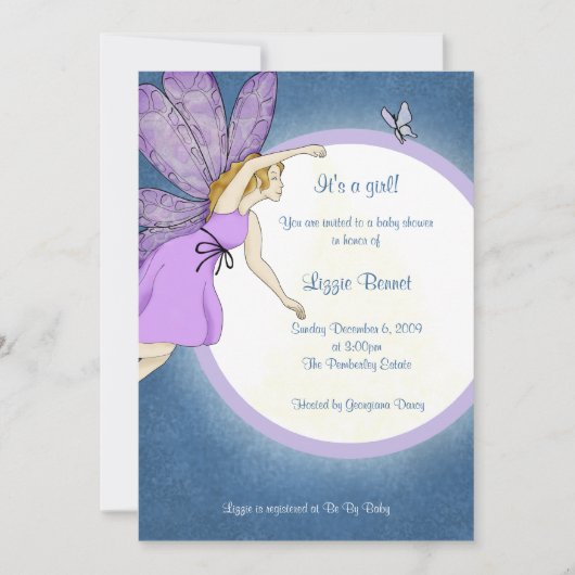 Invitation au Baby shower de farine (Devant)