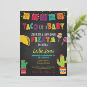 Invitation au Baby shower de Fiesta - Taco Bout a  (Debout devant)