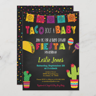 Invitation au Baby shower de Fiesta - Taco Bout a