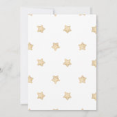 Invitation au Baby shower de filles de ballons à a (Dos)