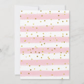 Invitation au Baby shower de filles de Balloon Twi (Dos)