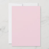 Invitation au Baby shower de Flamant rose tropical (Dos)