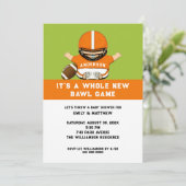 Invitation au Baby shower de football (Debout devant)