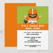 Invitation au Baby shower de football (Devant / Derrière)