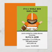 Invitation au Baby shower de football (Devant / Derrière)