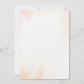 Invitation au Baby shower de fruits orange de Sque (Dos)