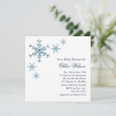 Invitation au Baby shower de glamour d'hiver (Debout devant)