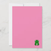 Invitation au Baby shower de grenouille mignonne (Dos)
