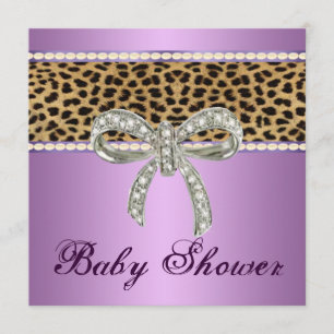 Invitation au Baby shower de la boue de losange de