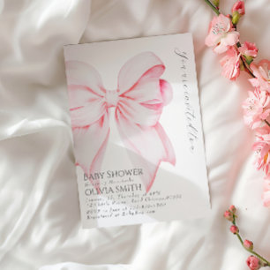 Invitation au Baby shower de la Bow Blush