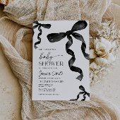 Invitation au Baby shower de la cale noire