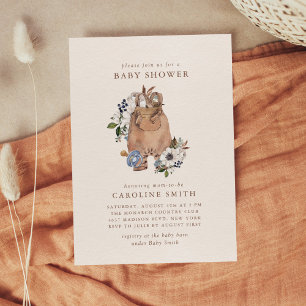 Invitation au Baby shower de la crèche de Boho neu