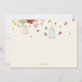 Invitation au Baby shower de la famille Owl (Dos)