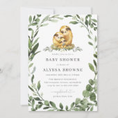 Invitation au Baby shower de la famille Sloth (Devant)