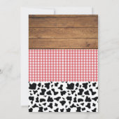 Invitation au baby shower de la fillette (Dos)