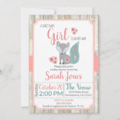 Invitation au Baby shower de la Fox de bébés - Fil (Devant)