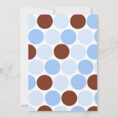 Invitation au Baby shower de la Girafe bleue (Dos)