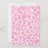 Invitation au Baby shower de la Girafe Polka Dot ( (Dos)