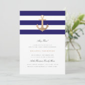 Invitation au Baby shower de la marine nautique (Debout devant)