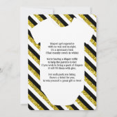 Invitation au Baby shower de la petite Cravate Gen (Dos)