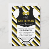 Invitation au Baby shower de la petite Cravate Gen (Devant)