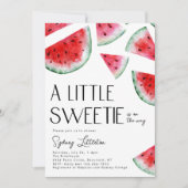 Invitation au Baby shower de la petite melon douce (Devant)