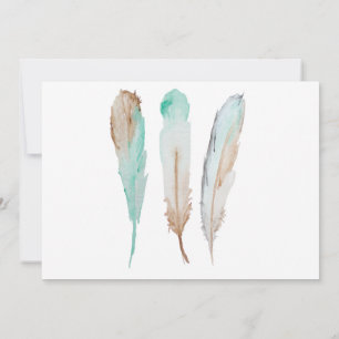 Invitation au Baby shower de la plume