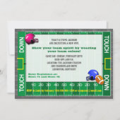 Invitation au Baby shower de la révélation de l'ég (Dos)