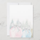 Invitation au Baby shower de la révélation du genr (Dos)