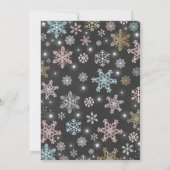 Invitation au Baby shower de la révélation du genr (Dos)