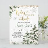 Invitation au Baby shower de l'arbre de l'arbre de (Debout devant)