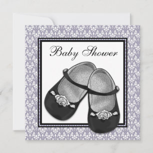 Invitation au Baby shower de Lavande mauve de Dama