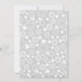 Invitation au Baby shower de l'hiver Snowflake Boy (Dos)