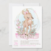 Invitation au Baby shower de Little Deer (Devant)