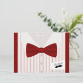 Invitation au Baby shower de Little Mister Bowtie (Debout devant)