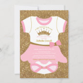 Invitation au Baby shower de Little Princess Balle (Devant)