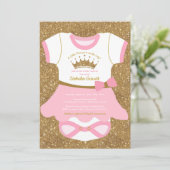 Invitation au Baby shower de Little Princess Balle (Debout devant)
