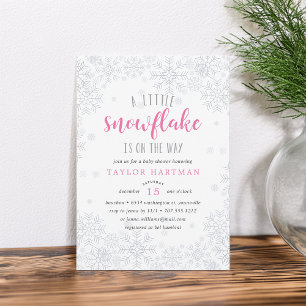 Invitation au Baby shower de Little Snowflake