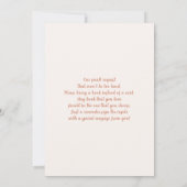 Invitation au Baby shower de l'ours de Boho (Dos)