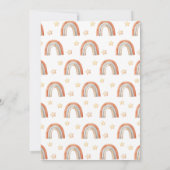 Invitation au Baby shower de l'ours de Boho | Bébé (Dos)